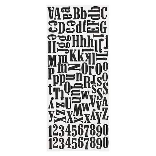 12 Packs: 104 ct. (1,248 total) Black Foam Alphabet Stickers by Recollections&#x2122;